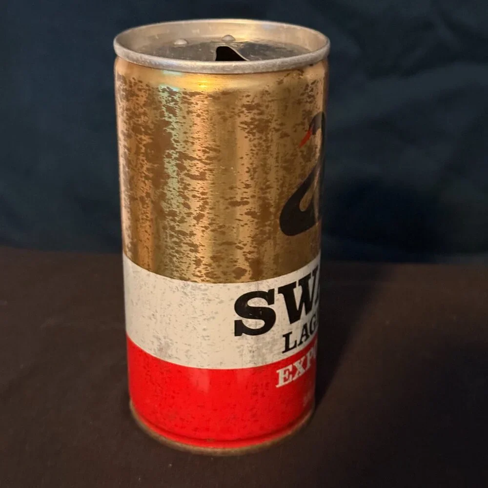 Swan Lager Export vintage beer can